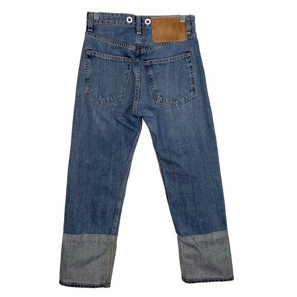 Rag & Bone Trompe L'Oeil Selvedge Cuff Grommet Jeans Size 24 - Picture 3 of 15